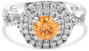 Vanilla Cream - Jewel Candle - Engagement Ring (600x400), Png Download