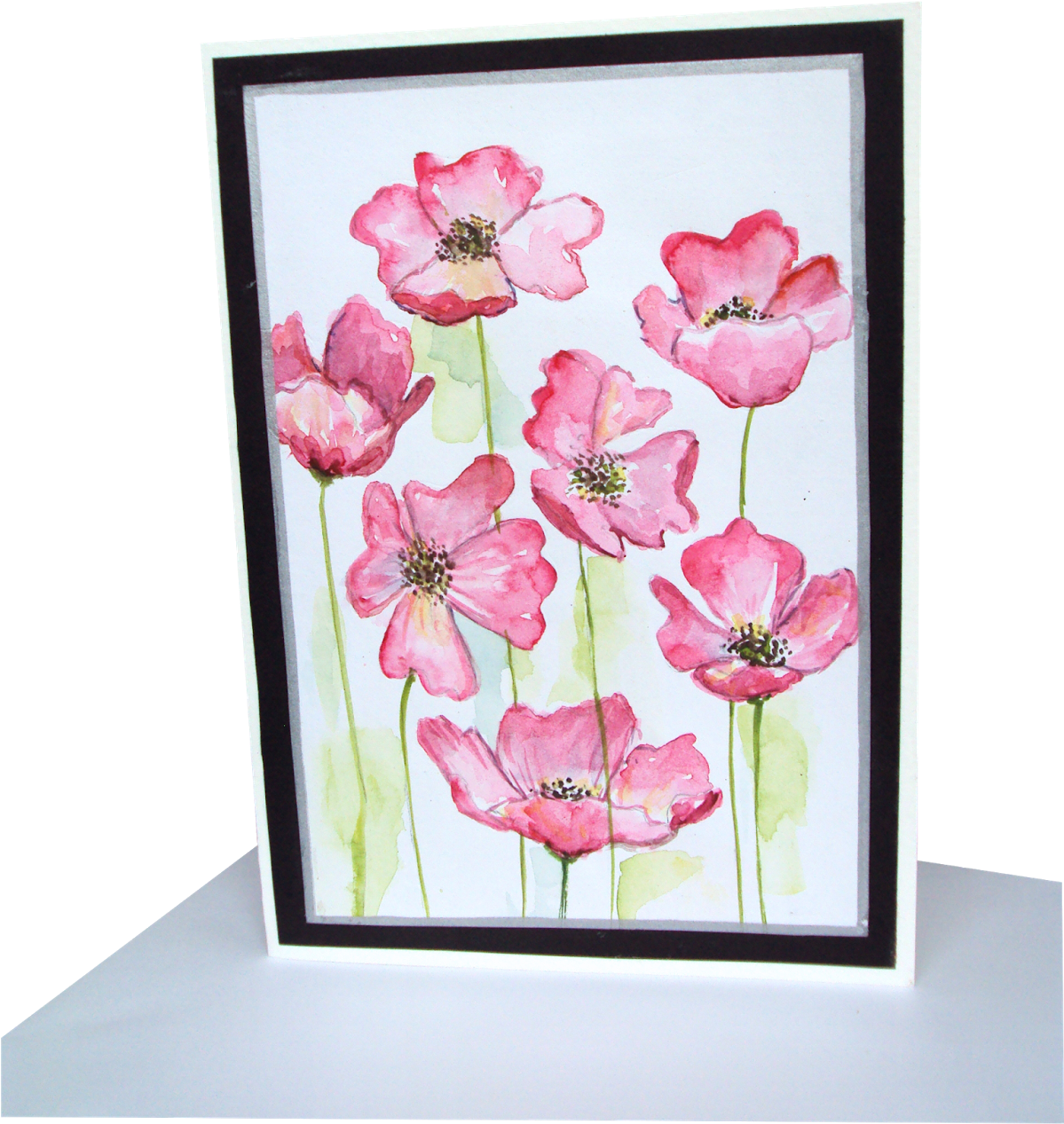 Pink Poppies - Painting (1200x1600), Png Download