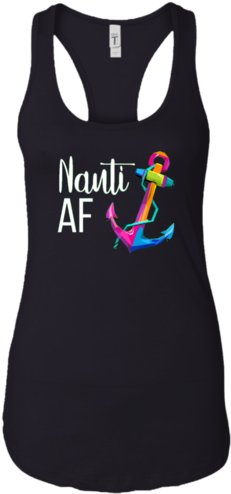 Nauti Af Nautical Watercolor Rainbow Anchor Ladies - Sounders Shirts Seattle Sounders Fc All Dads (500x500), Png Download