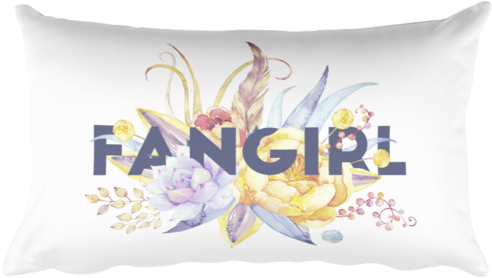 Loud And Proud In Original Floral Watercolor Artwork - Cushion (600x600), Png Download