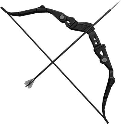 Hawkeye's Bow And Arrow (420x420), Png Download
