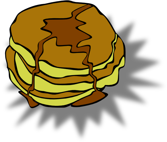 Small - Pancakes Clip Art (600x502), Png Download