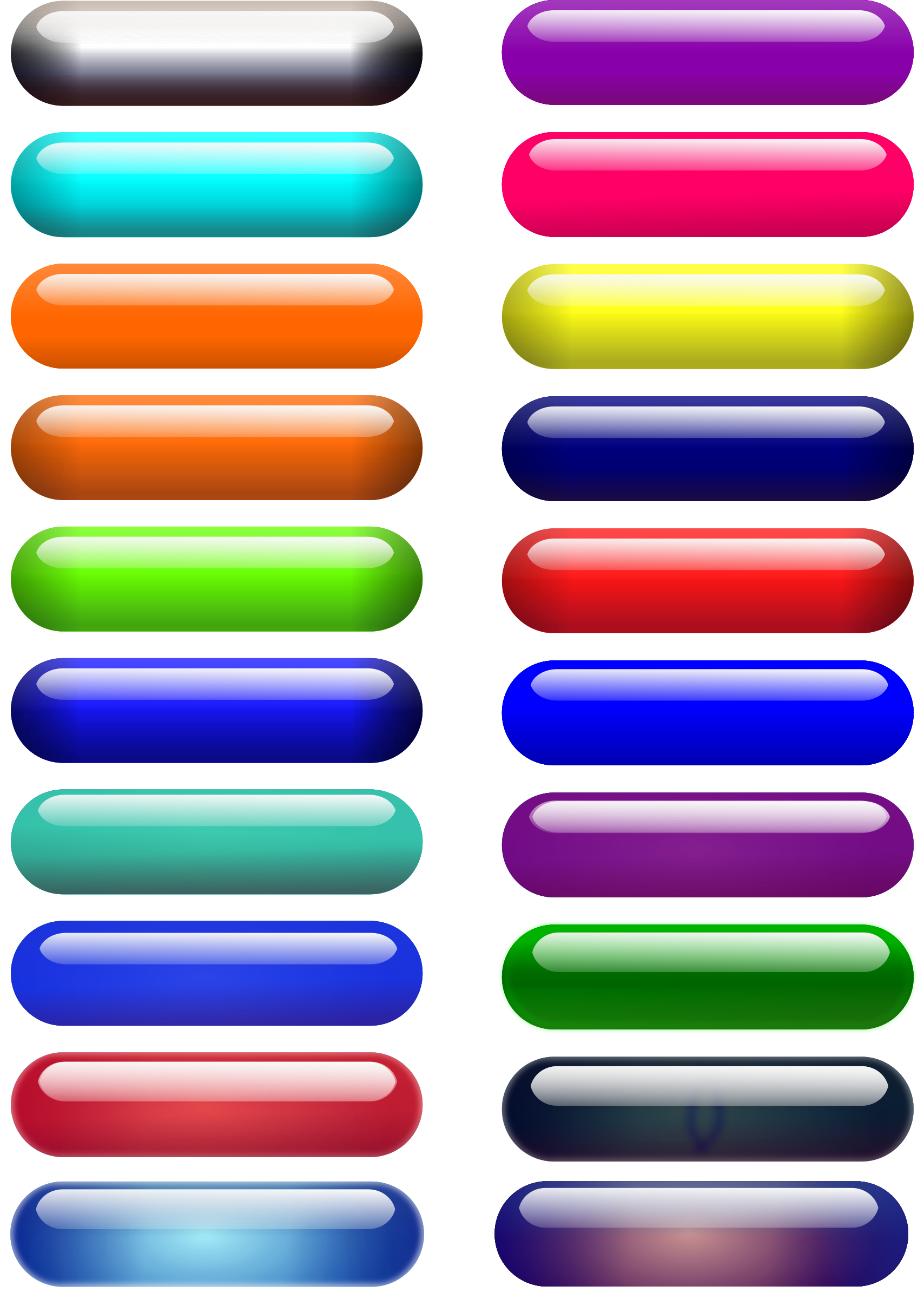 How To Set Use Glossy Pill Buttons Icon Png (636x900), Png Download