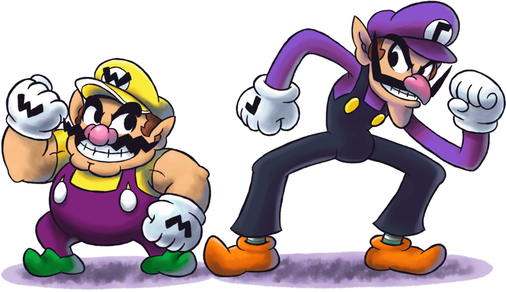 ''mario Luigi'' Rpg Style - Mario And Luigi Wario (1024x600), Png Download