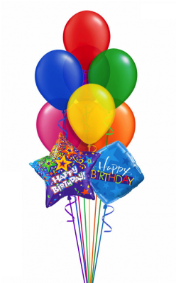 Bouquet De Globos Happy Birthday - Balloon (398x398), Png Download