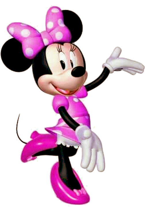 Minnie Mouse Mickey Mouse Clubhouse Clipart - Pink And Purple Minnie Mouse (541x720), Png Download