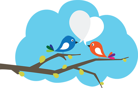 Get People Talking - Vector Bird Png (480x306), Png Download