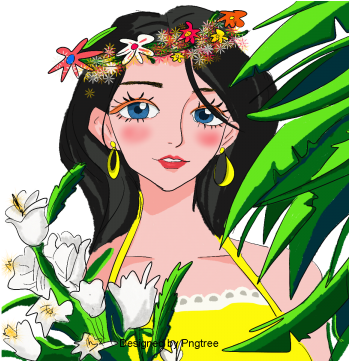 Cartoon Hand Painted Simple Flower Pot Flower Design, - Portable Network Graphics (360x360), Png Download