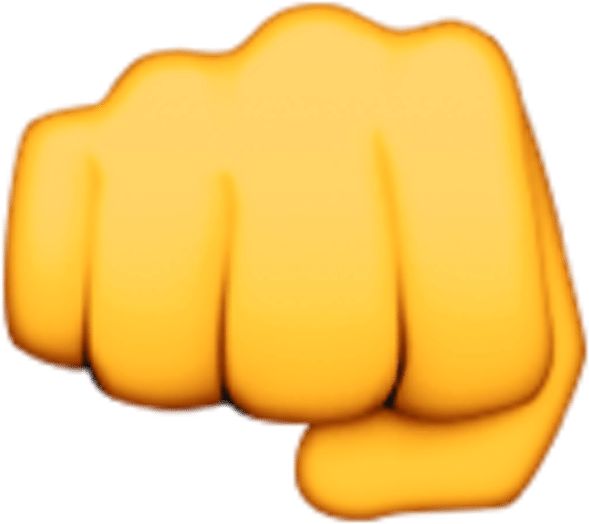Hand Emoji Clipart Air Emoji Png - Fist Bump Emoji Png (740x740), Png Download