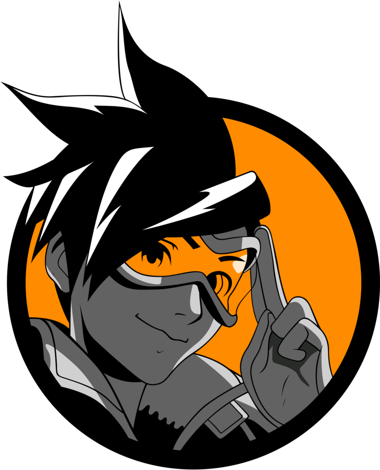 Overwatch Tracer Spray Vector By Kyuubi3000 - Overwatch Sprays (782x1021), Png Download