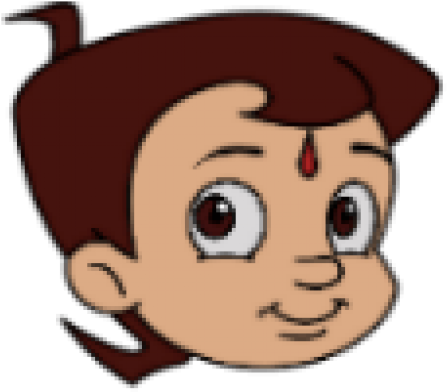Chhota Bheem - Chota Bheem Face Png (500x515), Png Download