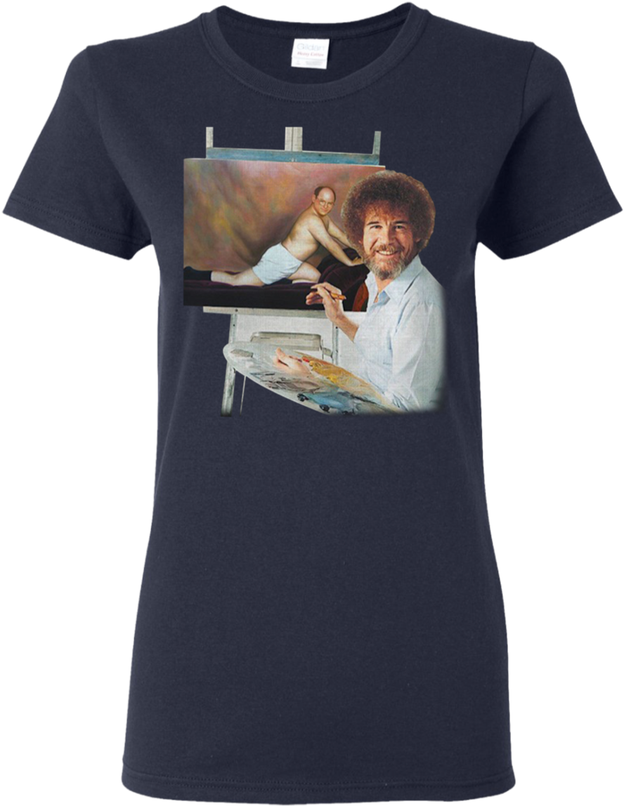 Bob Ross Painting Is My Hobby Shirt - Bob Ross And Seinfeld George The Timeless Art Of Seduction (1155x1155), Png Download