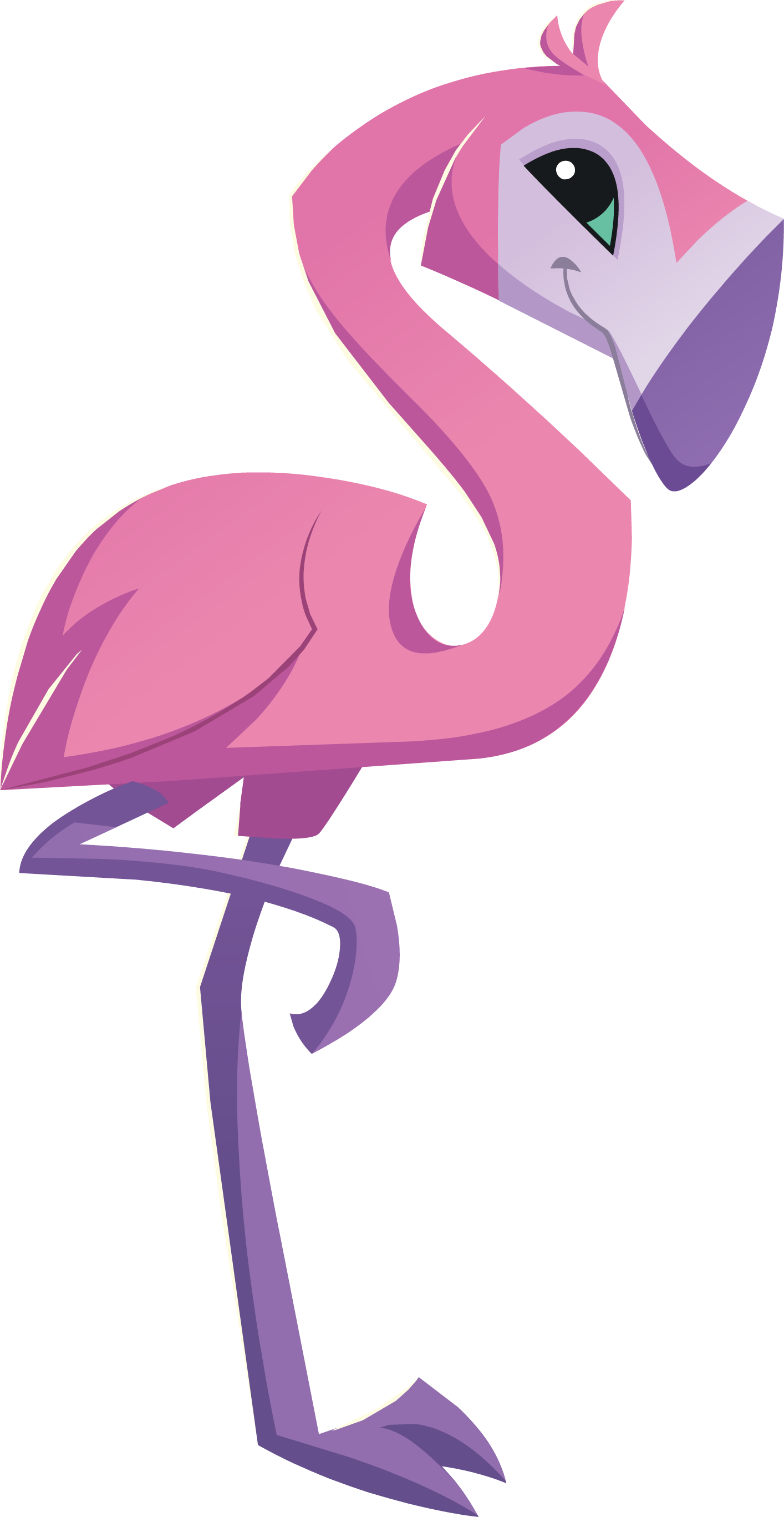 Flamingo Graphic - Animal Jam Animals Flamingo (1414x2734), Png Download