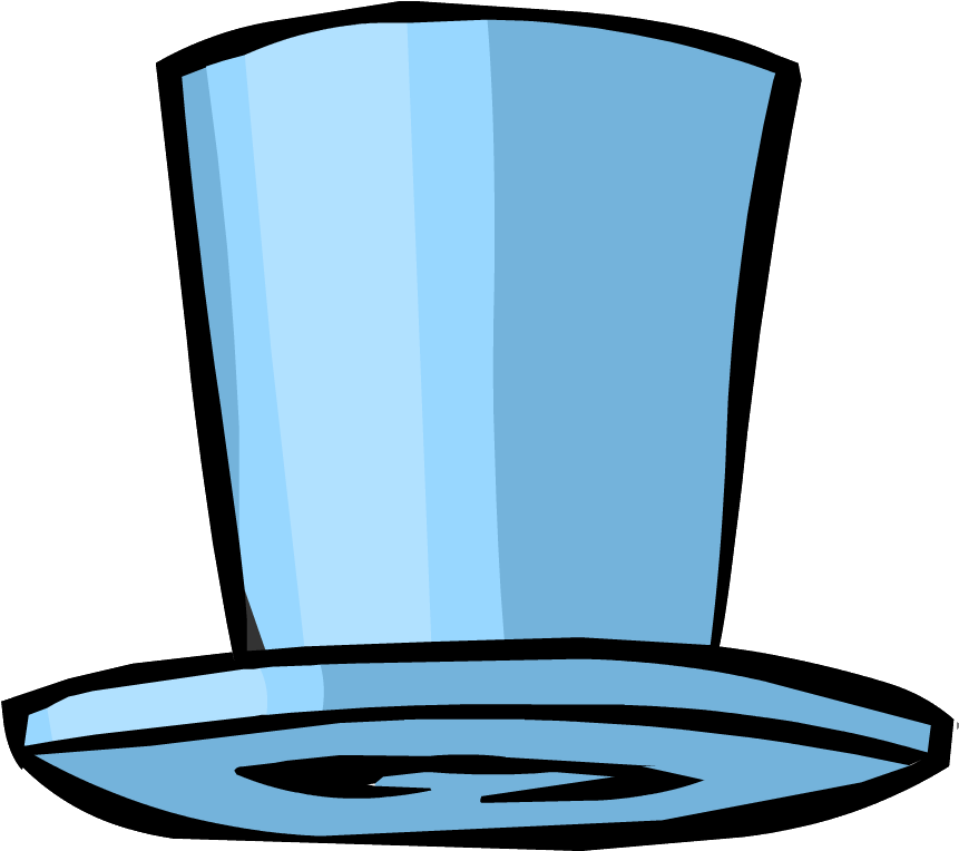 Blue Hat Pop - White Top Hat Png (877x797), Png Download