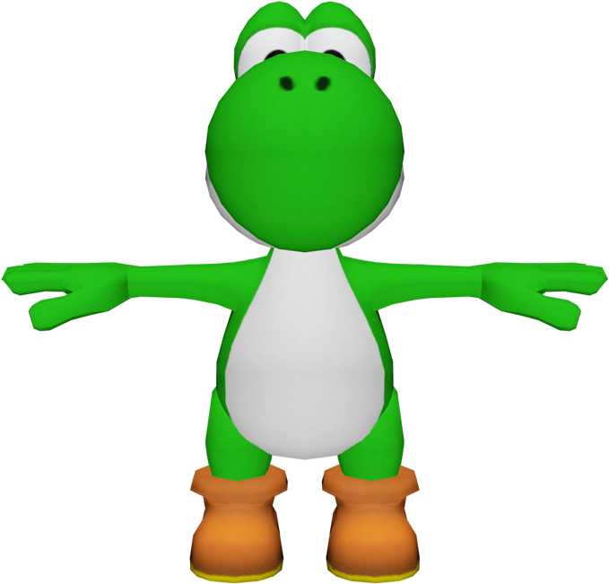 Download Zip Archive - Mario Kart 8 Yoshi Model (750x650), Png Download