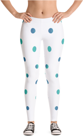 Watercolor Polka Dot Leggings - Imagineavalon Music Leggings, Piano Leggings, Music (600x600), Png Download