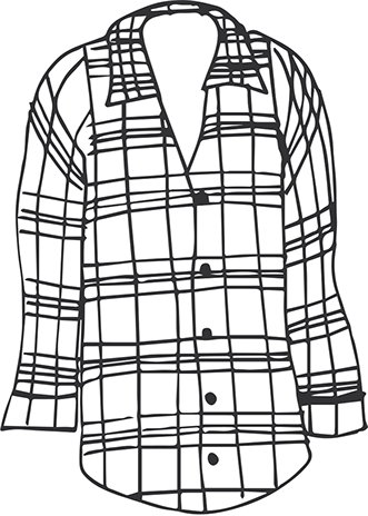 28 Collection Of Plaid Shirt Drawing - Home (331x464), Png Download