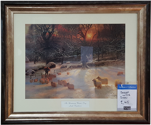 Sheep In The Snow Sheep In The Snow - Giclee Painting: Farquharson's Art Print: Joseph Farquharson (700x411), Png Download