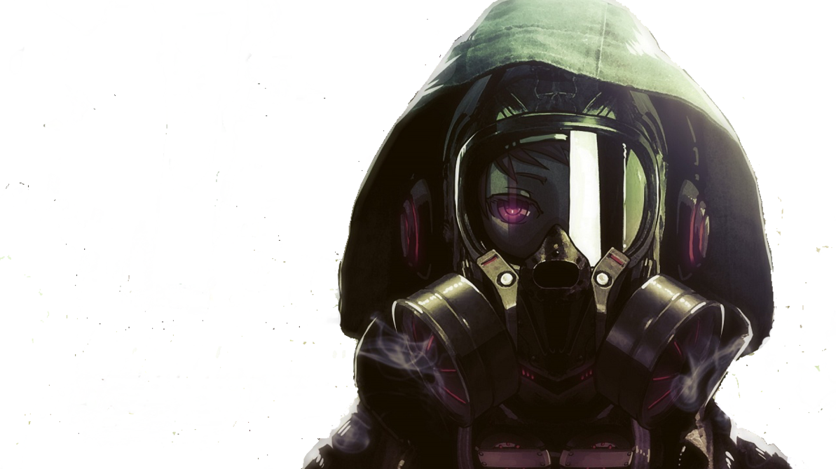 Anime Gas Mask 1 By Mary200016-d8o30bg - Anime Girl Gas Mask (1193x670), Png Download