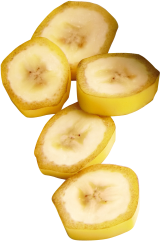 Banana Slices Png Transparent Image - Png Banana (500x568), Png Download