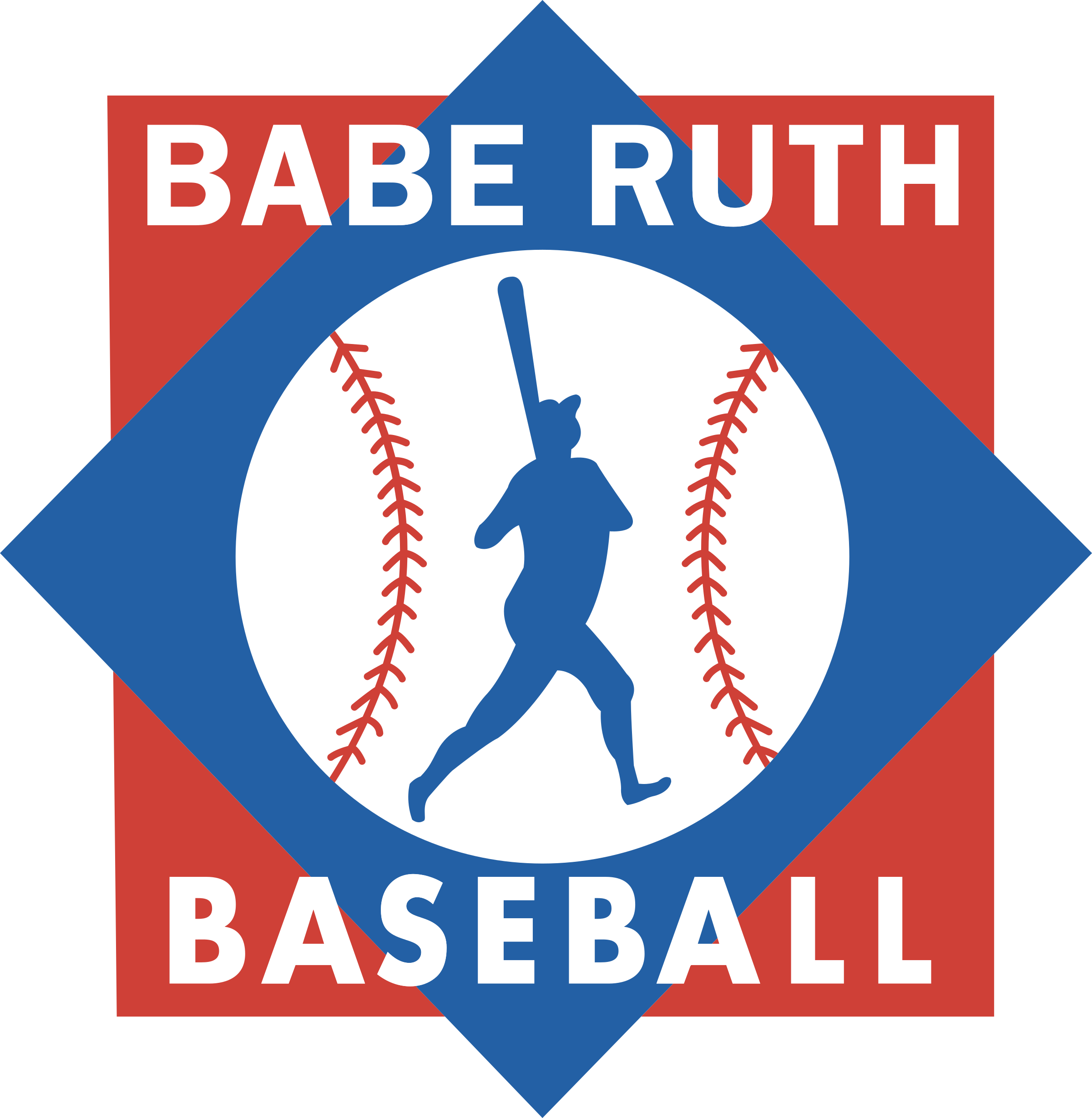 Babe Ruth Baseball Logo Png Transparent - 16 Oz. Baseball Mixer Glass Quantity(48) (2400x2457), Png Download