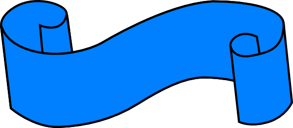 Useful For Developer Blue Scroll Clipart Bese64 Converted - Blue Ribbon Banner Clip Art Png (600x262), Png Download