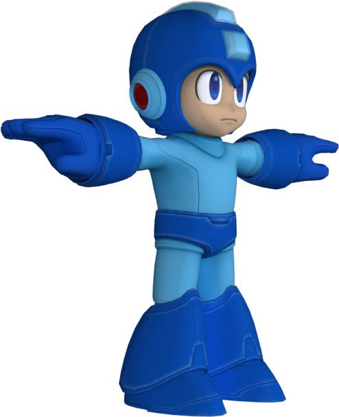 Download Zip Archive - Megaman Super Smash Bros 64 (750x650), Png Download
