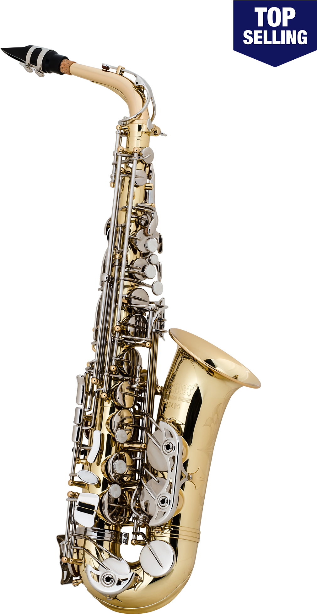 As400 Alto Student Saxophone - Selmer 400 Series Alto Saxophone (1100x2000), Png Download