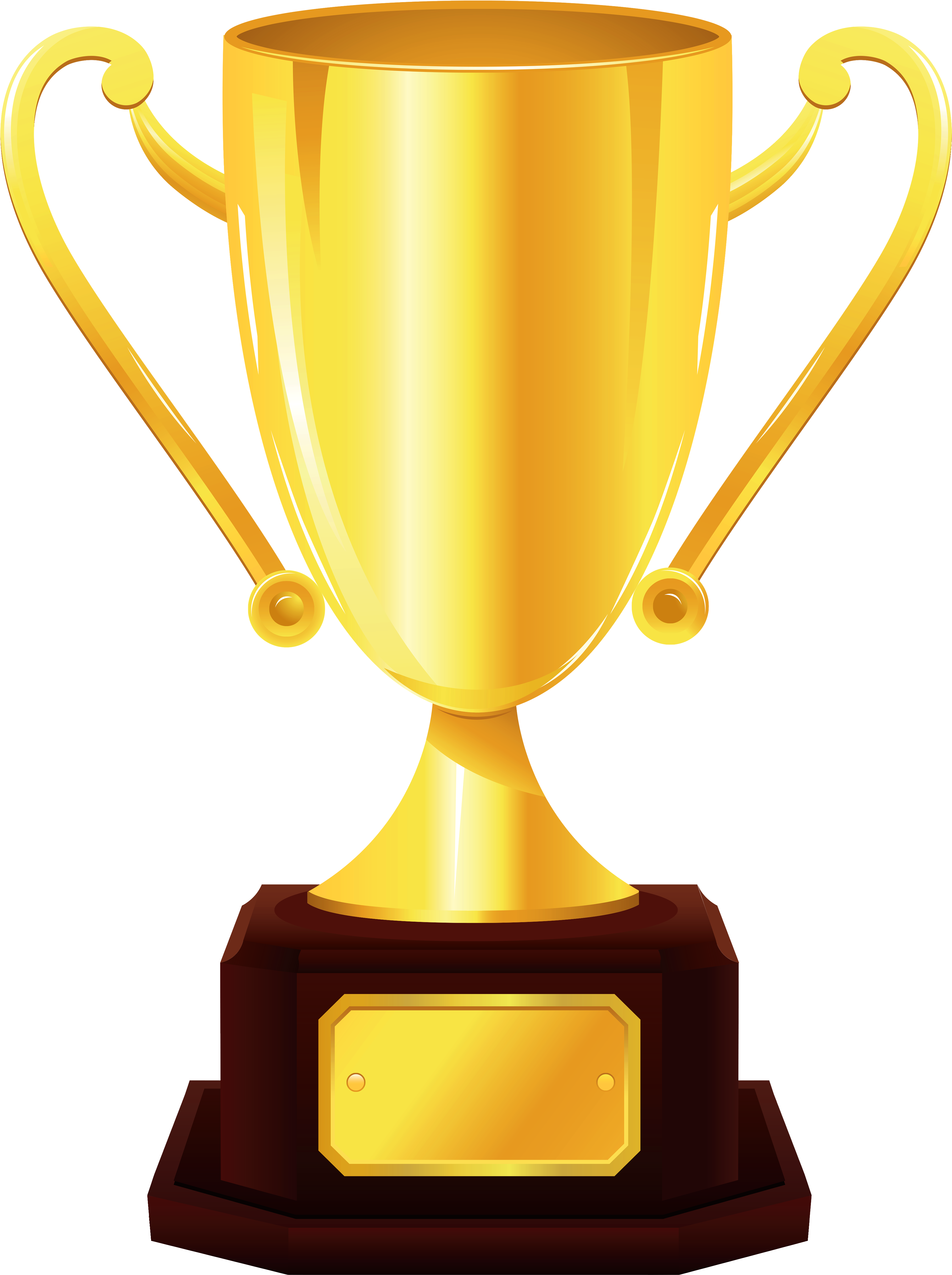 Gold Cup Trophy Png Clipart Picture - Transparent Background Trophy Png (3833x5066), Png Download