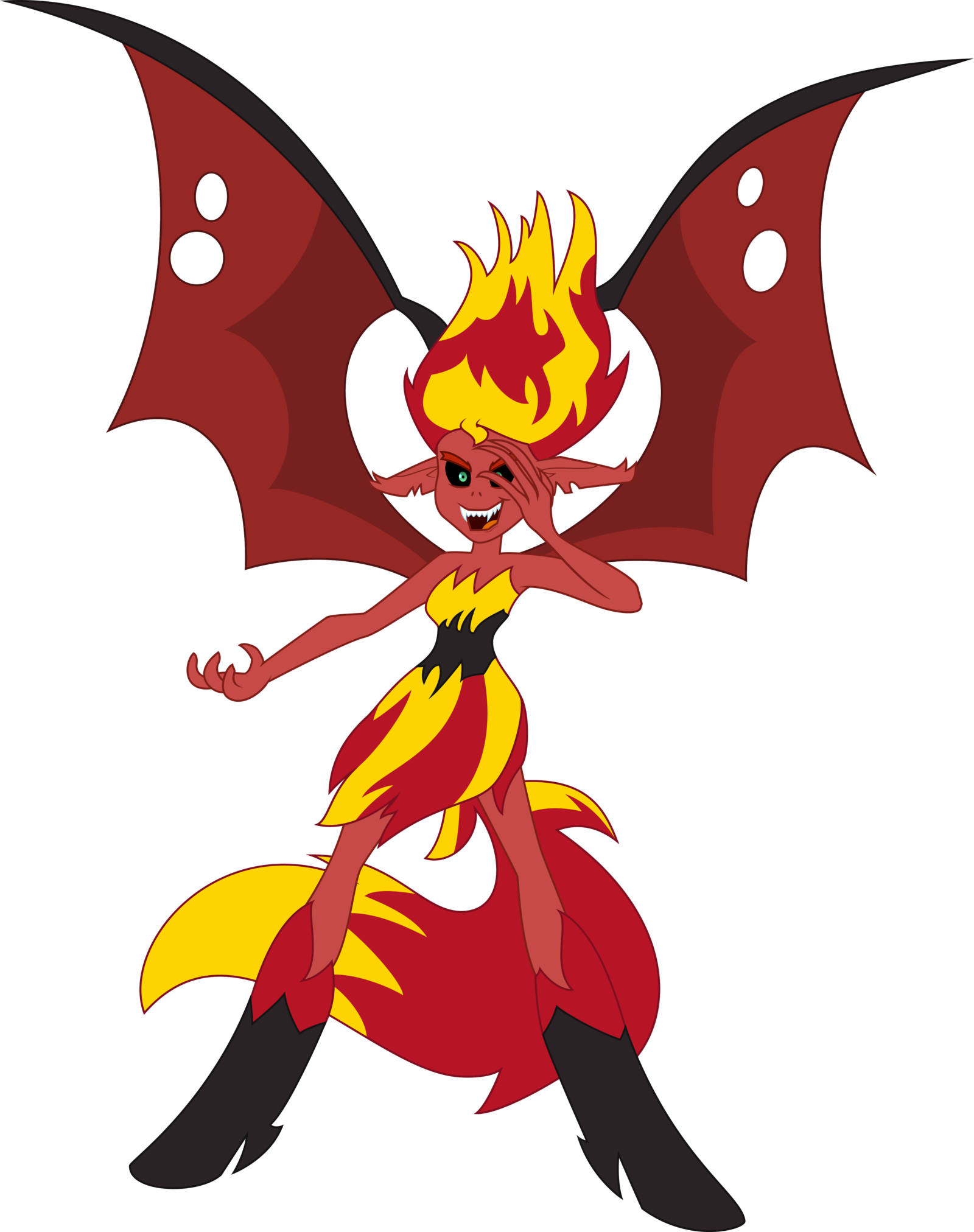 Clipart Transparent Download Sunset Satan By Luckysmores - Equestria Girls Sunset Shimmer Demon (1600x2024), Png Download