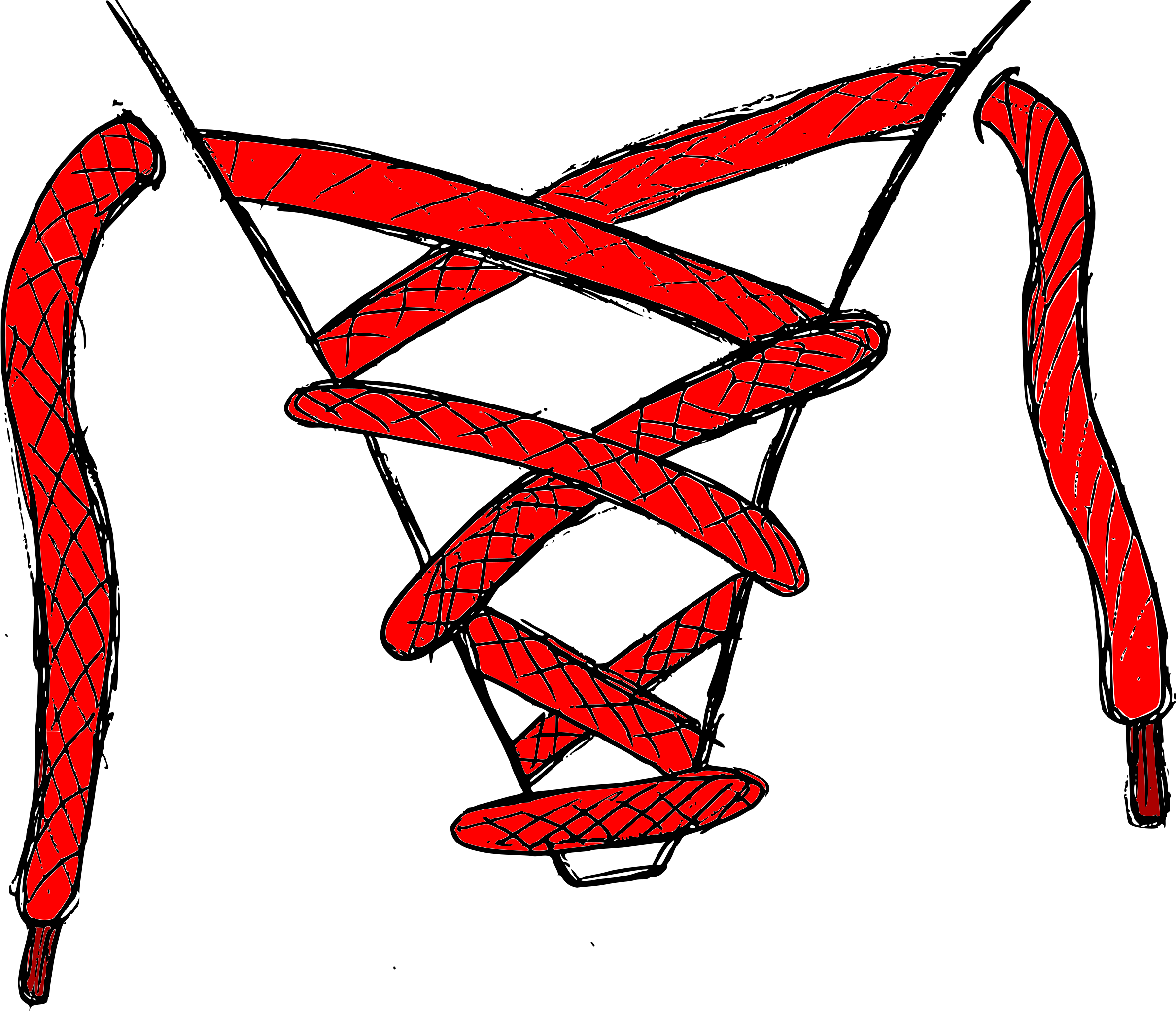 Lace Clip Art Free - Shoe Laces Clip Art (600x518), Png Download