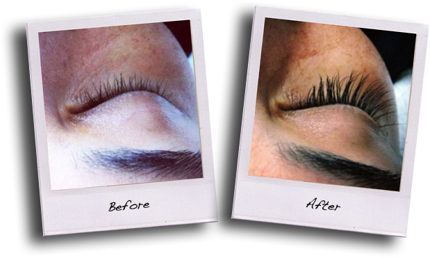 Lash Extensions Before After - Eye Shadow (619x371), Png Download