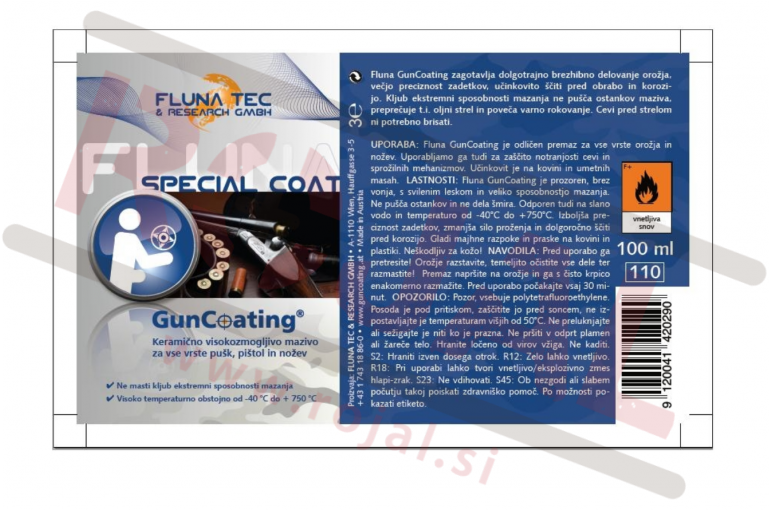 Fluna Gun Coating 100ml Razpršilec - Flyer (1100x509), Png Download