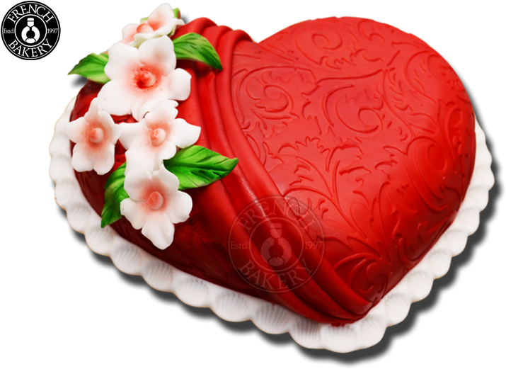 Heart Shape Picture - Heart Shape Cake Png (800x539), Png Download