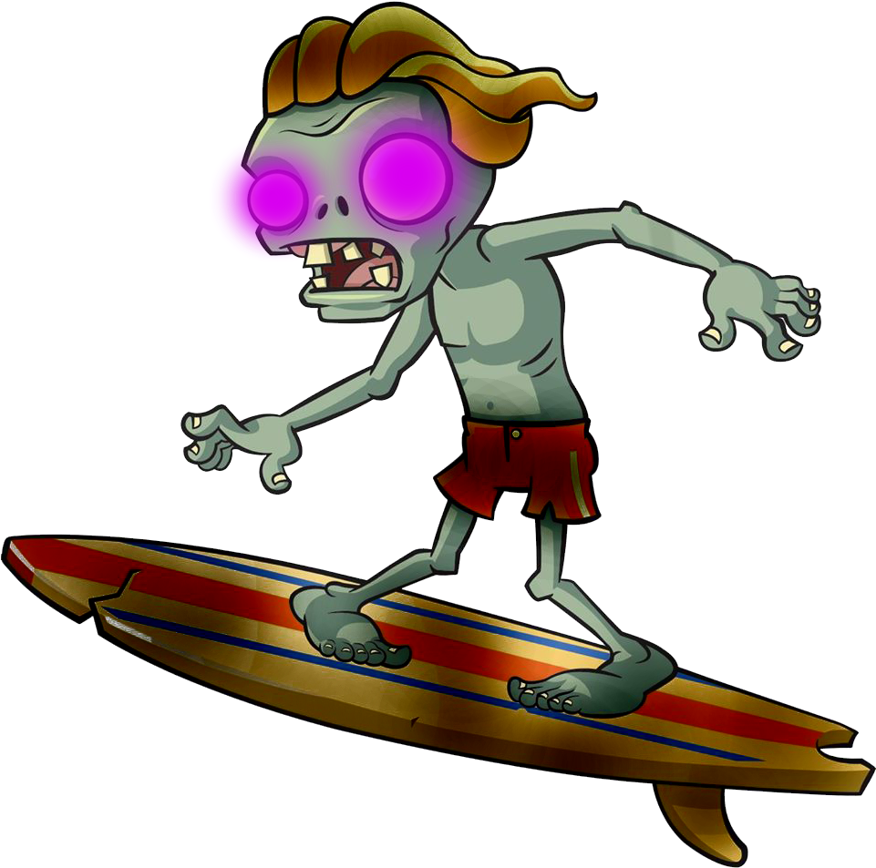 Image Boot Leg Png Plants Vs Zombies - Plants Vs Zombies 2 Surfer Zombie (960x960), Png Download
