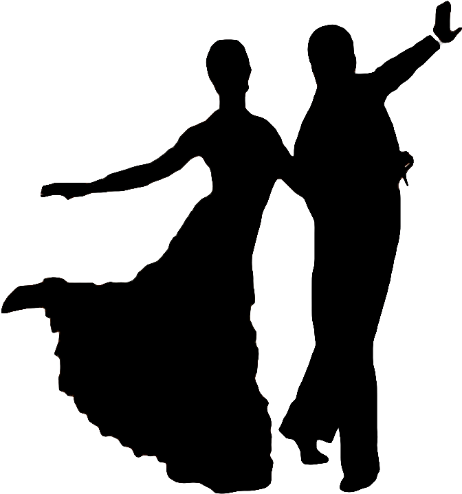 Foxtrot Lessons Ballroom Club Of Atlanta Silhouette - Ballroom Dance Silhouette Transparent (740x753), Png Download