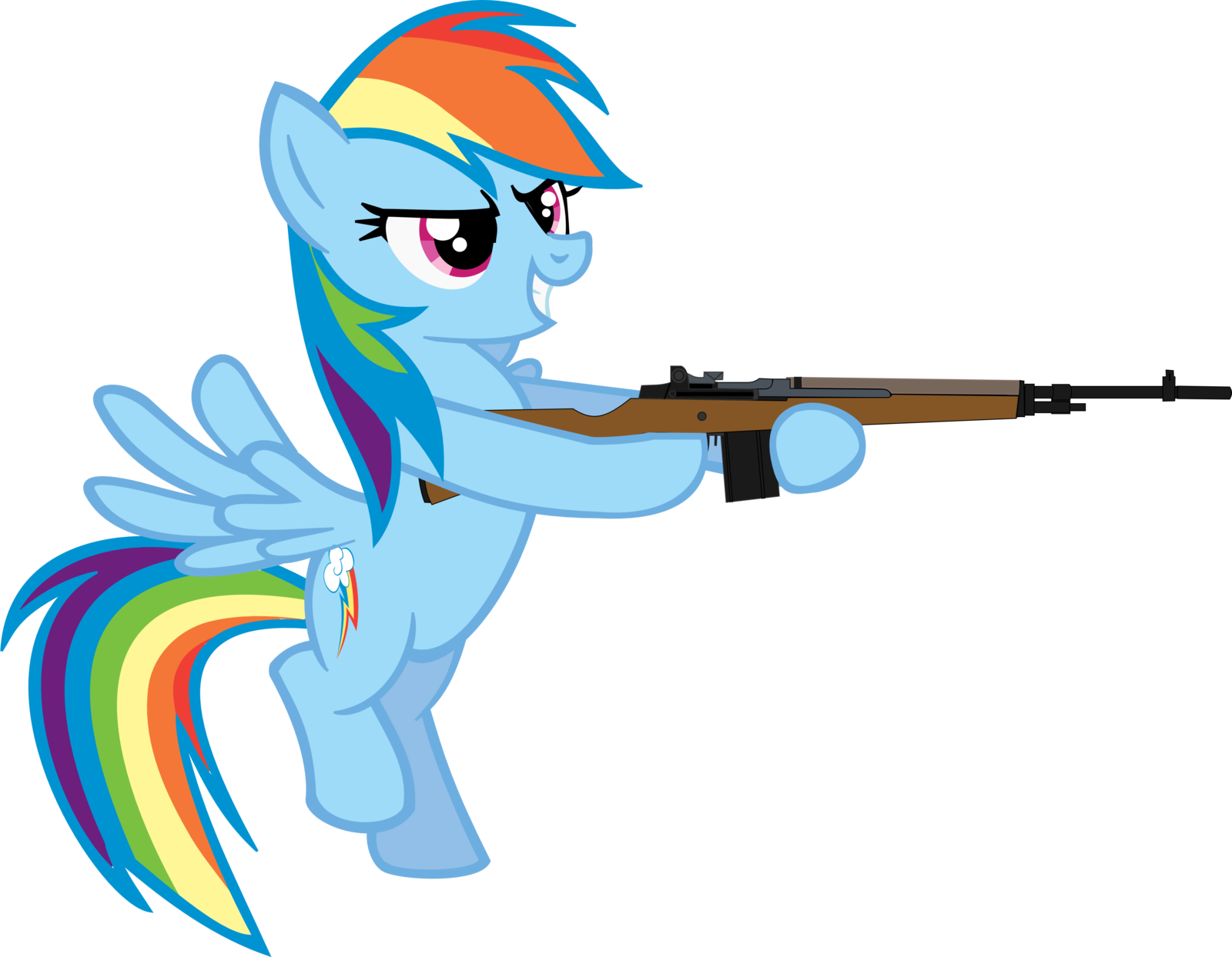 My Little Pony Clipart Gun Png - Pony (1600x1244), Png Download