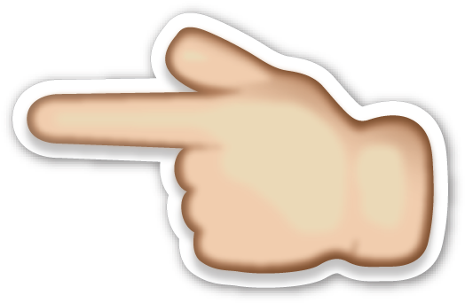 Hand Emoji Png Hd - Emoji Hand Pointing Left (548x372), Png Download