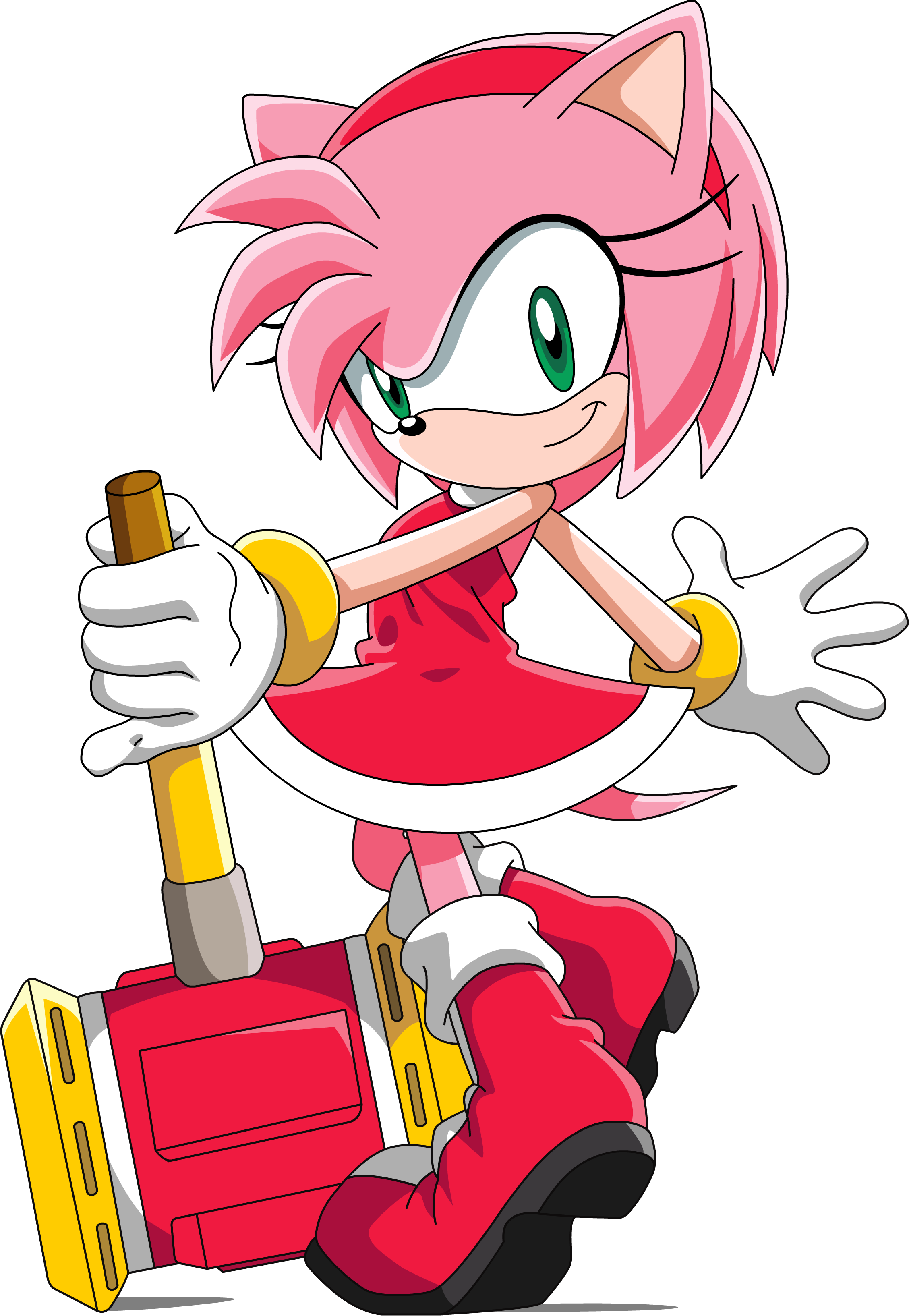 Artistic Clipart Misdeed - Amy Rose Sonic Cartoon (2257x3267), Png Download