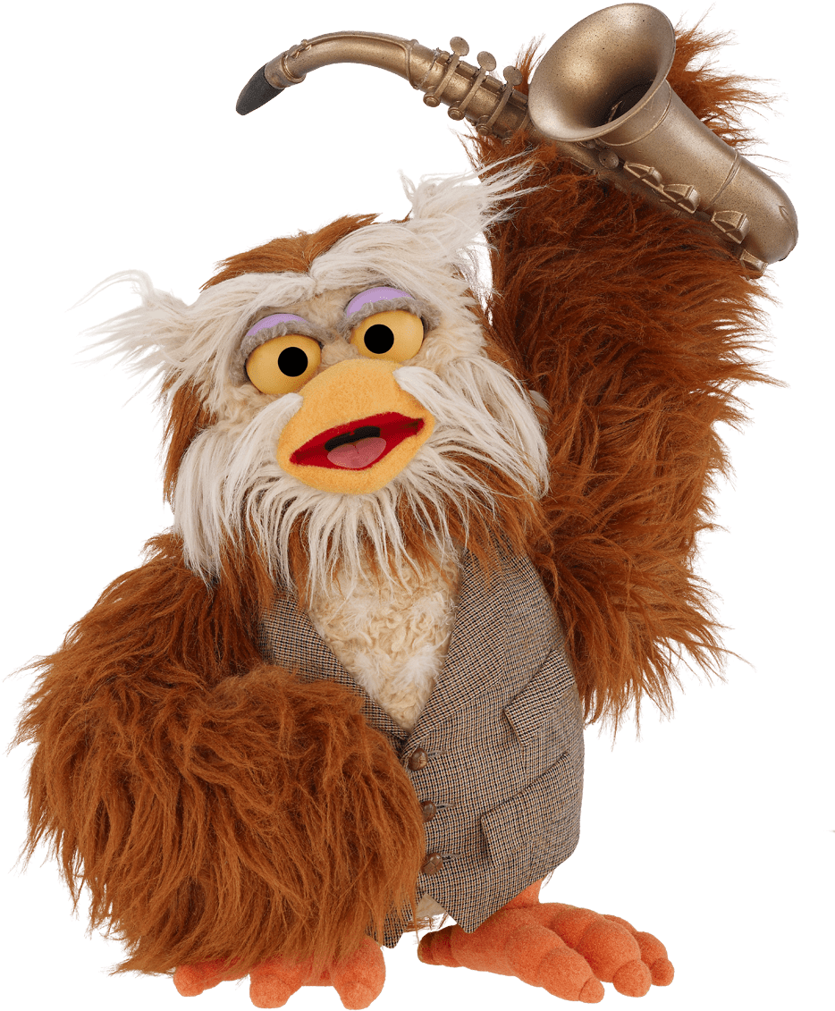 Sesame Street Hoots The Owl With Saxophone Png - Sesame Street Hoots The Owl Plush Toy (943x1200), Png Download