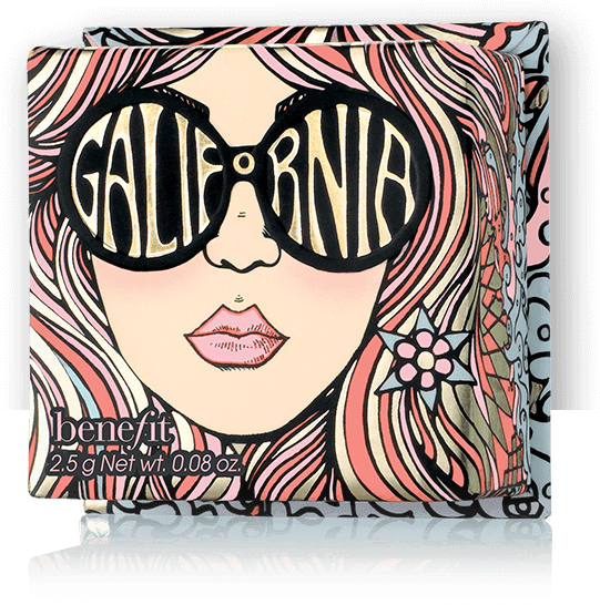 Galifornia Bright Pink Blush Gives You A Golden Pink - Benefit Cosmetics Galifornia Mini Sunny Golden Pink (1220x1380), Png Download