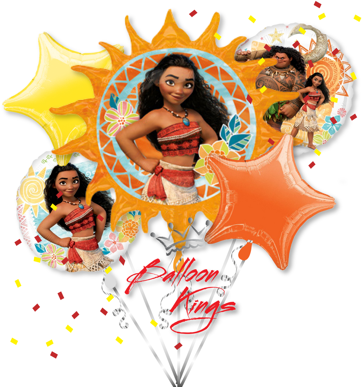 Moana Bouquet - Moana Balloons (1280x1280), Png Download