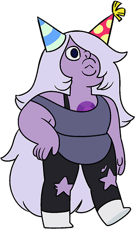 Partyhat - Steven Universe Crystal Gems Amethyst (323x506), Png Download