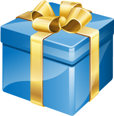 Blue, Birthday Gift Png - Birthday Present Png (400x400), Png Download
