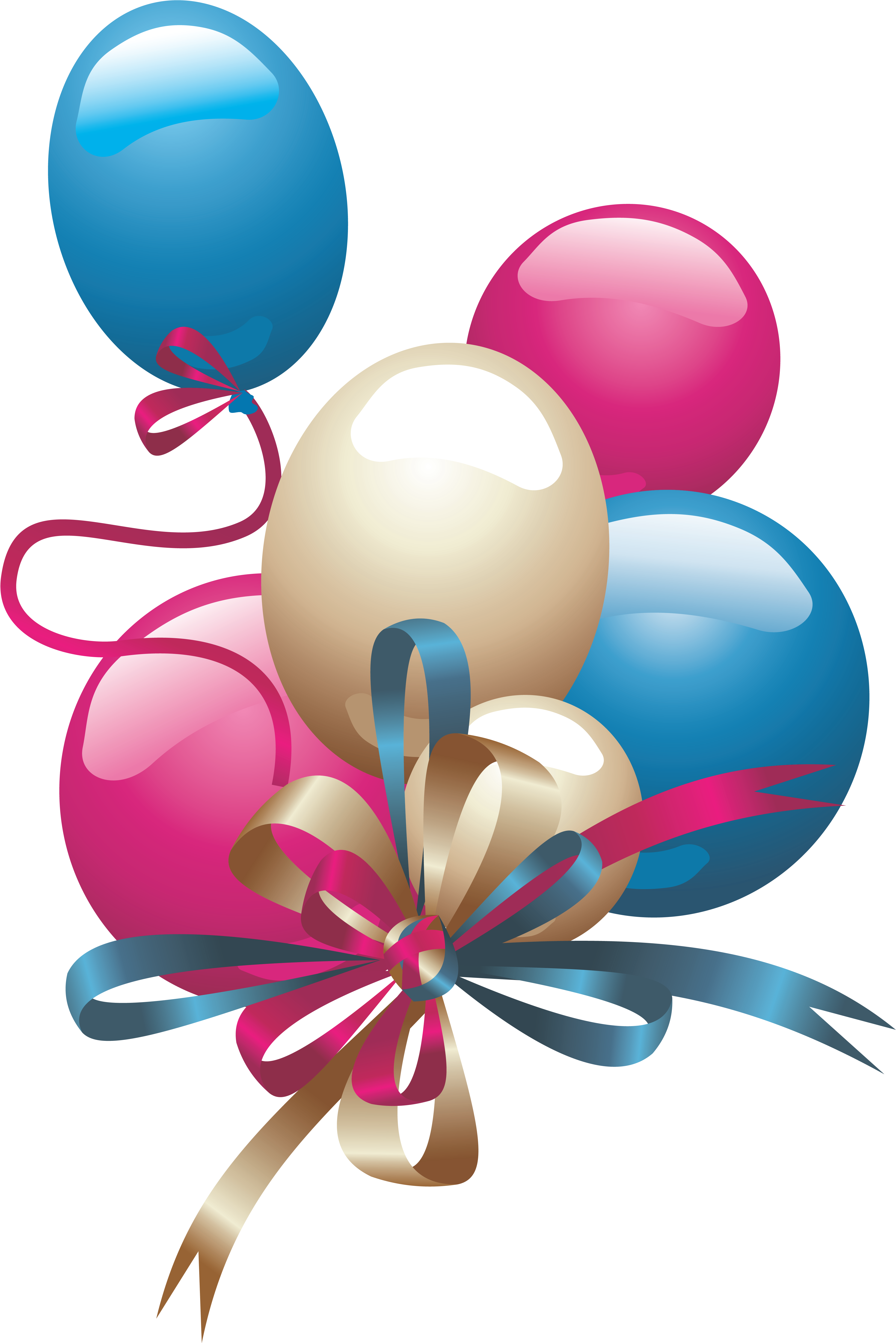 Happy Birthday Balloons Png Image File - Happy Birthday Balloons Png (3995x5934), Png Download