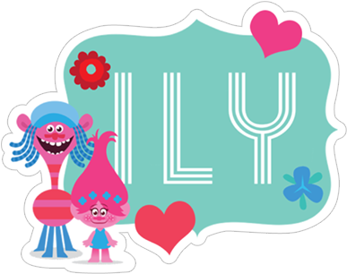 Viber Sticker «dreamworks Trolls» - Sticker (490x317), Png Download