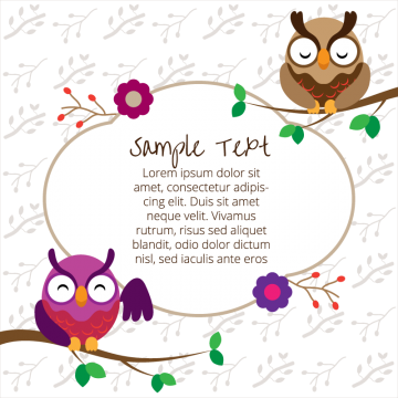 Cute Owls On The Nature, Cute Owls On The Nature, Background, - Owl (360x360), Png Download