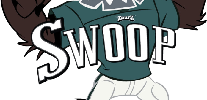 Philadelphia Eagles Mascot - Swoop (702x336), Png Download