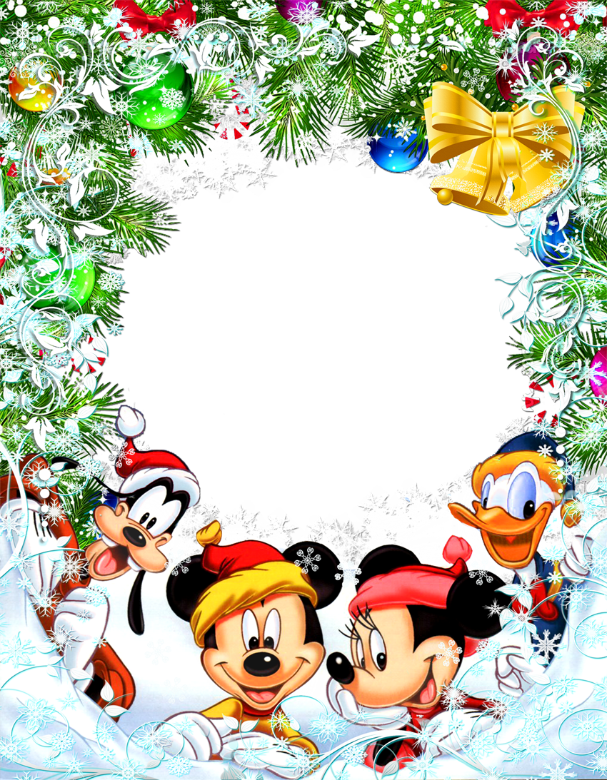 Christmas Mickey & Minnie Mouse & Friends Stationery (850x1093), Png Download