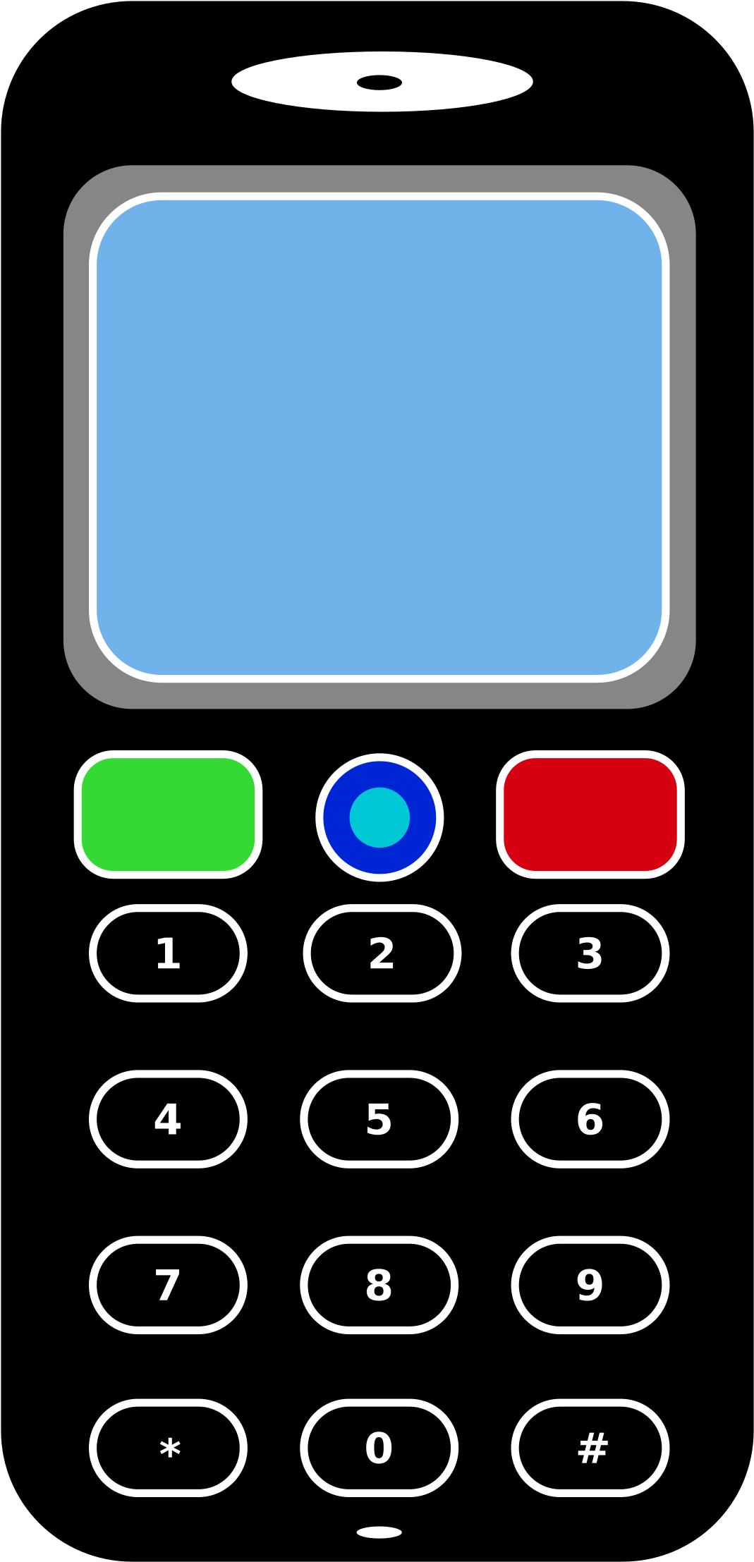 Big Image Png - Mobile Phone Clipart (1254x2400), Png Download